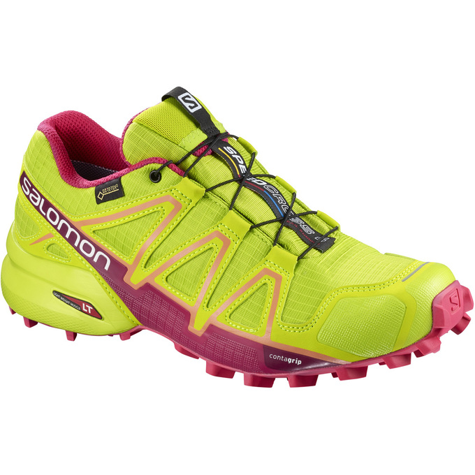 Salomon Singapore Womens Trail Running Shoes - SPEEDCROSS 4 GTX® W Yellow | 28493-KURH